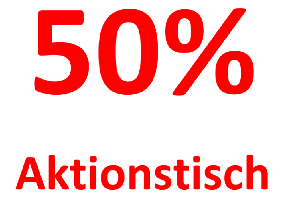50% Aktionstisch